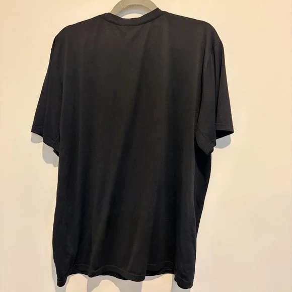 Nike Dri-FIT Men's Moisture Wicking Short Sleeve Crew Neck T-Shirt Black Size L - Picture 2 of 4